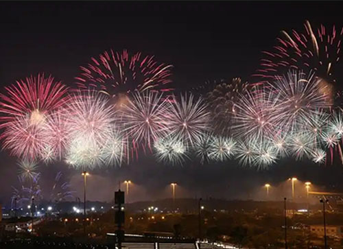 成安县焰火晚会